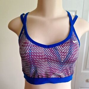 Nike Women's Multicolor Geometric Sports Bra Size L